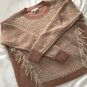 Cropped knit made well sweater